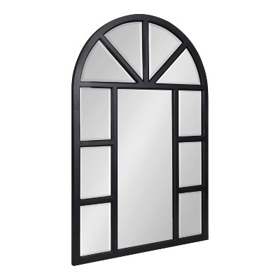 24" x 36" Hogan Arch Wall Mirror Black - Kate & Laurel All Things Decor