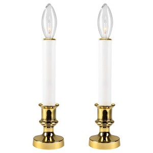 Northlight Single Light Window Candles - 9" - White - Set of 2 - 1 of 4