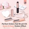 SAVILAND Pro Gradient Duo Brush Set - 2 Metallic Silicone Applicators for Ombre & Aura Nails. - 2 of 4