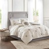 Gracie Mills Donna Shabby Chic Embroidered Reversible Cotton Duvet Cover Set - 2 of 4