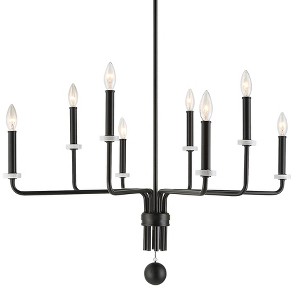 Uttermost Ebony Elegance 34" Wide Matte Black 8-Light Chandelier - 1 of 1