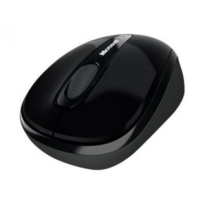 Microsoft 3500 Wireless Mobile Mouse- Black - Limited Edition - Wireless - BlueTrack Enabled - Scroll Wheel - Ambidextrous Design