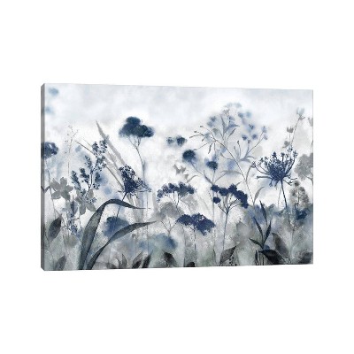 iCanvas Inky Indigo Blue by Tava Studios Canvas Print Wall Art