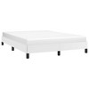 Bed Frame White Faux leather Queen Strong Bed Frame - 3 of 4