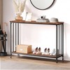 41.5" Narrow Console Table - Engineered Wood & Metal Frame, Slim Sofa Table for Living Room/Foyer - 4 of 4