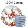 PiccoCasa 100% Cotton Soft Absorbent Oversized Cotton Face Towels 6 Pcs 13'' x 29'' - 4 of 4