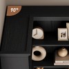 Corner Bookshelf 72.8in Farmhouse Bookcase Large Bookshelf - 3 of 4