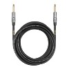 Clef Audio Labs 6.35mm TS to 6.35mm TS, Black Chrome Zinc Alloy Shell/PVC Jacket 15FT - 1PK - 3 of 4