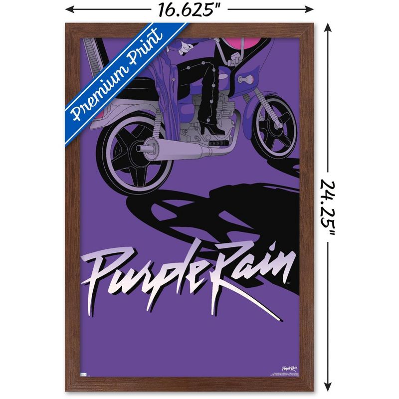 Trends International Warner 100th Anniversary: Art of 100th - Purple Rain Framed Wall Poster Prints, 3 of 7