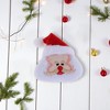 Unique Bargains Christmas Brooches Santa Claus Plush Red White 1Pcs - 2 of 4