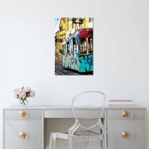 iCanvas Graffiti Tramway Lisbon by Philippe Hugonnard Canvas Print Wall Art - 1 of 3