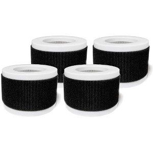 Nispira 2-in-1 True HEPA Replacement Filters Compatible with Pro Breeze Mini Air Purifier PB-P02 PB-P02F, 4 Packs - 1 of 4