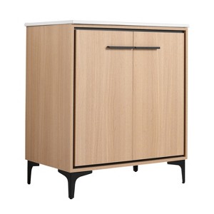 Vynxaria 30 Inch Bathroom Vanity Base with basin, Storage Cabinet with Doors, Engineered Wood - 1 of 4