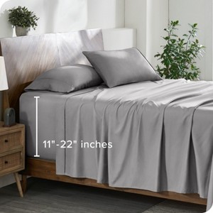 22 Inch Extra Deep Pocket Sheet Set, Double Brushed Microfiber Sheets by Bare Home - 1 of 4