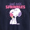 Boys' - Peanuts - Just Add Sprinkles Graphic Long Sleeve Fleece Sweatshirt - 2 of 4