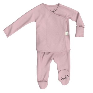 Bonsie Skin to Skin Babywear - Footie - Peony - 1 of 4