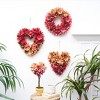 C&F Home 14" Valentine's Day Floral Hanging Circular Wood Flower Petal Wreath - 3 of 3