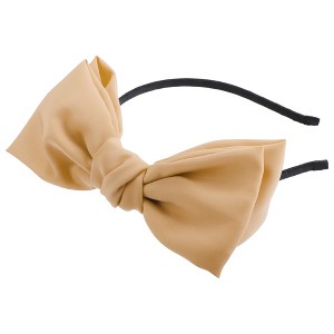 Unique Bargains Women's Fashion Satin Bow Knot Headband 0.31 Inch Wide 1 Pc - 1 of 4