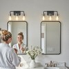 DORESshop 18 in. 3-Light Black Metal Vanity Light with Clear Glass Shade Bathroom Fixture for Modern Farmhouse Style Spaces - 4 of 4