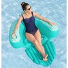 H2OGO! Comfort Plush Deluxe Chair – 57" Inflatable Pool Lounge with Cup Holder - 2 of 4