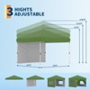 Pop Up Canopy Tent, Heavy Duty Outdoor Canopy W/ Removable Sidewall, Portable Tent Gazebo, Instant Tent Shelter for Parties, Events, & Vendors - 2 of 4