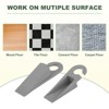 Unique Bargains TPR Anti-Slip Trapezoidal Design Door Stopper 6 Pcs - 3 of 4