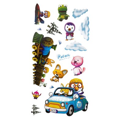 Slickblue Removable Winter Trip Wall Decals 13" x 23.5" - Quick & Easy Application, Best on White Background Walls