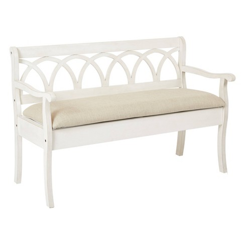 Coventry Storage Bench Beige/white - Osp Home Furnishings : Target