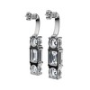 Pompeii3 Small Diamond Hoop Earrings 14k White or Yellow Gold Lab Created 1/2" Tall - 4 of 4