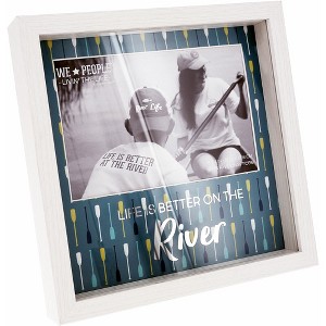 Pavilion Gift Company - River - 7.5" Shadow Box Frame (Holds 6" x 4" Photo) - Single Image Frames - 1 of 4