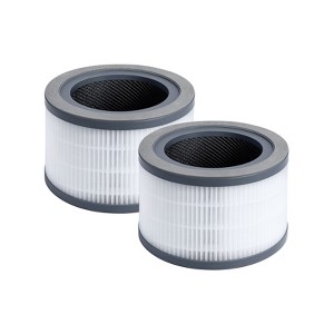 Nispira 3-in-1 True HEPA Carbon Filter Replacement, Compatible with Levoit Vista 200 Air Purifier Vista 200-RF. 2 Packs - 1 of 4