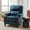 Elisabete Modern Wingback Genuine Leather Recliner with Vintage Nail Head Trim for Living Room and Bedroom  | ARTFUL LIVING DESIGN - 2 of 4