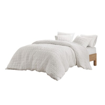 N Natori 3-Piece Modern Oversize Quilted Top Comforter Set