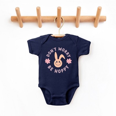 The Juniper Shop Don't Worry Be Hoppy Bunny Baby Bodysuit