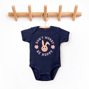 The Juniper Shop Don't Worry Be Hoppy Bunny Baby Bodysuit - 1 of 2