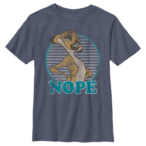 Boy's Lion King Retro Nope Timon T-Shirt - image 1 of 3