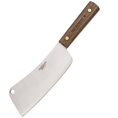 Ontario Cleaver Knife 7.0 in Blade Hardwood Handle