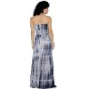 LA LEELA Women's House Daily Routine Evening Wear Boho A line Smocked Dresses Evening Long Tube Top Slit Maxi Dress for Women - 2 of 4