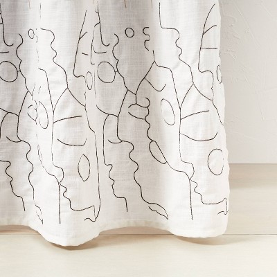 In This Together Shower Curtain White - Opalhouse&#8482; designed with Jungalow&#8482;