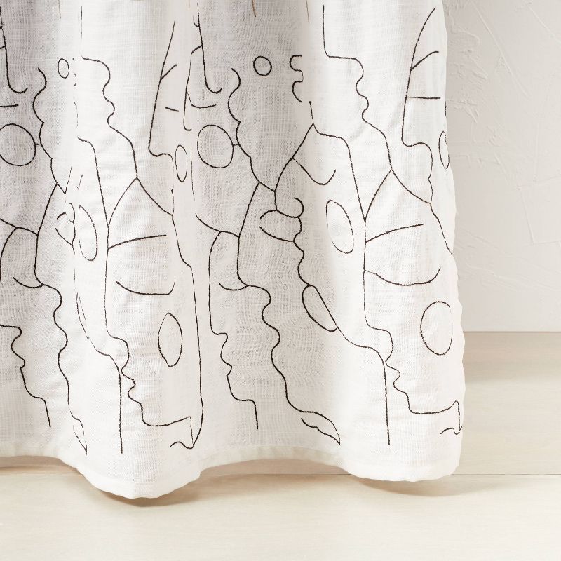 In This Together Shower Curtain White - Opalhouse&#8482; designed with Jungalow&#8482;, 5 of 6