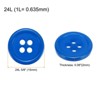 Unique Bargains Sewing Resin Round Flat 4-Hole Replacement Craft Buttons 20 Pcs - 2 of 4