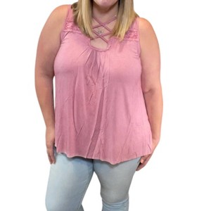 Women's Criss Cross Sleeveless Top - POL - 1 of 3