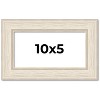 PosterPalooza | Panoramic Weathered White Picture Frame - UV Acrylic, Foam Board Backing, Hanging Hardware - 2 of 4