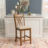 Powell Set of 2 Maggie Counter Height Barstools Brown - 4 of 4
