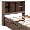 Sapphtopaz Twin Size Bed Frame with Bookcase Headboard Modern Platform Bed with USB and 2 Storage Drawers for Bedroom, No Box Spring Needed - 3 of 4