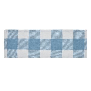 Annie Buffalo Check Blue Runner 8x24 VHC Brands - 1 of 4