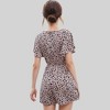 Anna-Kaci Women's Dalmatian Print Romper with Flutter Sleeves and Drawstring Waist - 4 of 4