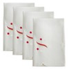 Saro Lifestyle Candy Cane Napkin, 20" Square, Ivory (Set of 4) - 3 of 4