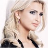Guili Sterling Silver Rhodium Plated Teardrop CZ Earrings in Various Colors, A Sparkling, Elegant Collection for Timeless and Stylish Looks - 2 of 4