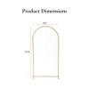 Gold Arch Backdrop Stand  Metal Wedding Arch Stand Gold Arched Frame for Ceremony Outdoor Indoor Decoration - 2 of 4